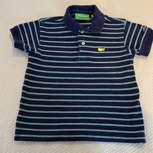 Masters Collection Boys 4T blue and green stripe polo.